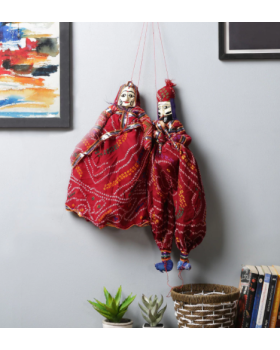 Red Pupet Wall Hangings Set of 2 Red Pupet Wall Hangings Set of 2